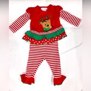 Bonnie Baby Reindeer outfit size 0-3